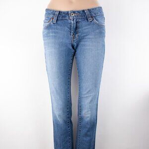 Lucky Brand Lola Straight Crane 26 (26 X 30) Women's Jeans Flap Pocket